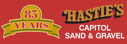 Hastie's Capitol Sand and Gravel – Rock, Topsoil and Bark Logo